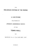 The Religious System of the Parsis