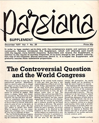 Cover of Parsiana, December 1977