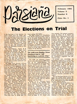 Cover of Parsiana, February 1, 1981