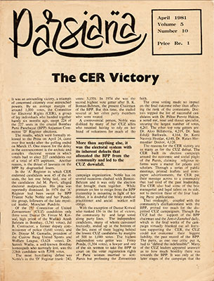 Cover of Parsiana, April 1, 1981