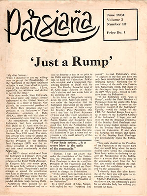 Cover of Parsiana, June 1, 1981