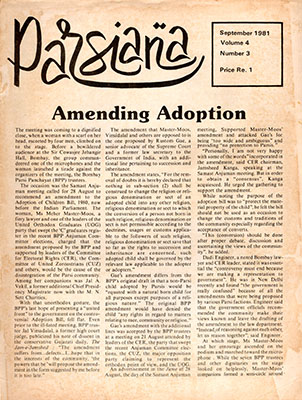 Cover of Parsiana, September 1, 1981
