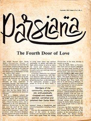 Cover of Parsiana, September 1983