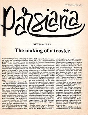 Cover of Parsiana, July 1984