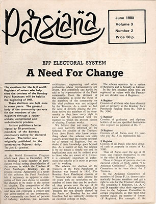 Cover of Parsiana, June 1980